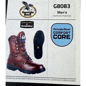 Georgia Boot Eagle Light Work Boot NIB Size 9 M New Boots